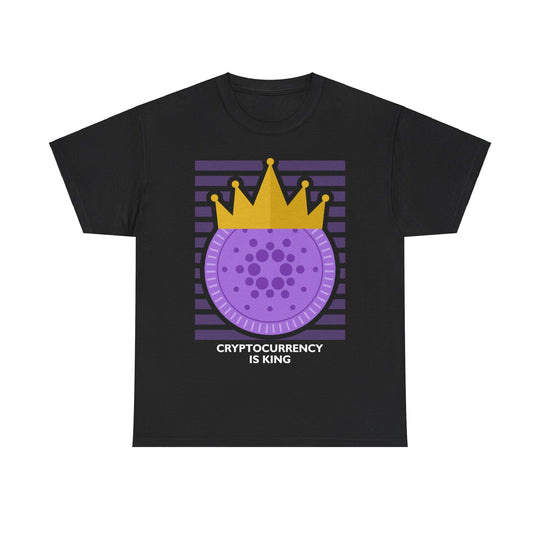 Cryptocurrency is King Unisex Heavy Cotton Tee