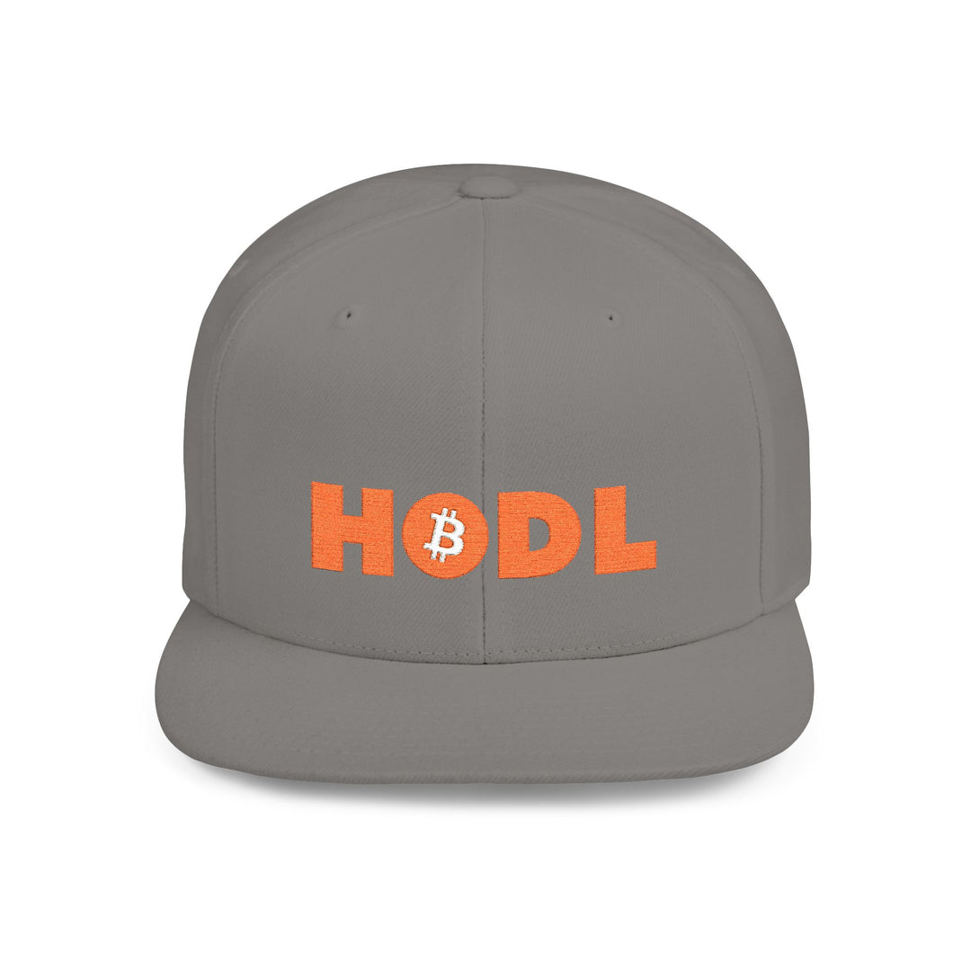 HODL Snapback Hat — Flat Bill Crypto Cap