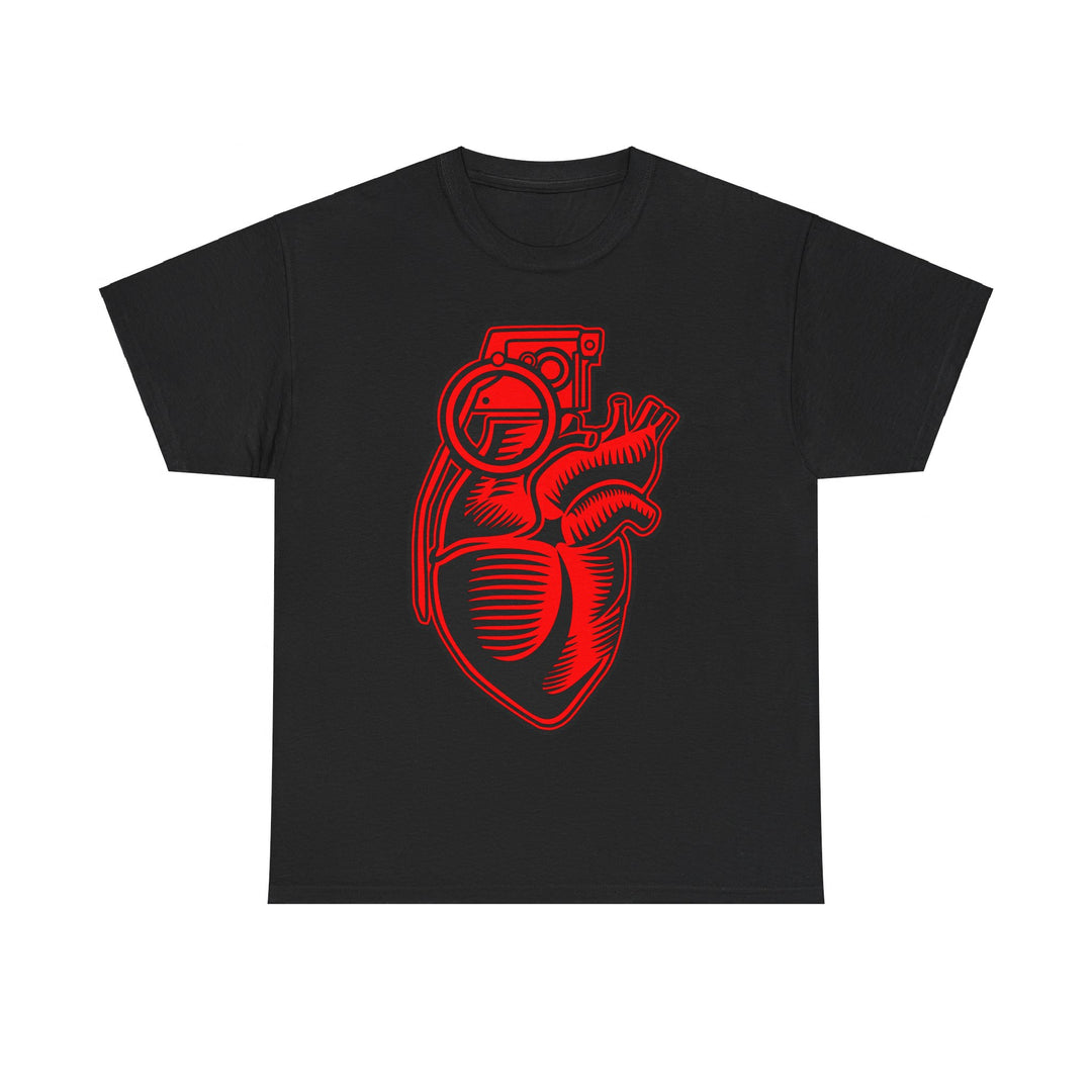 Grenade Heart Unisex Heavy Cotton Tee