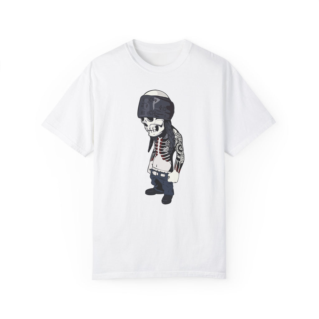 BraggerSwine Unisex Garment-Dyed T-Shirt - Skull Cholo