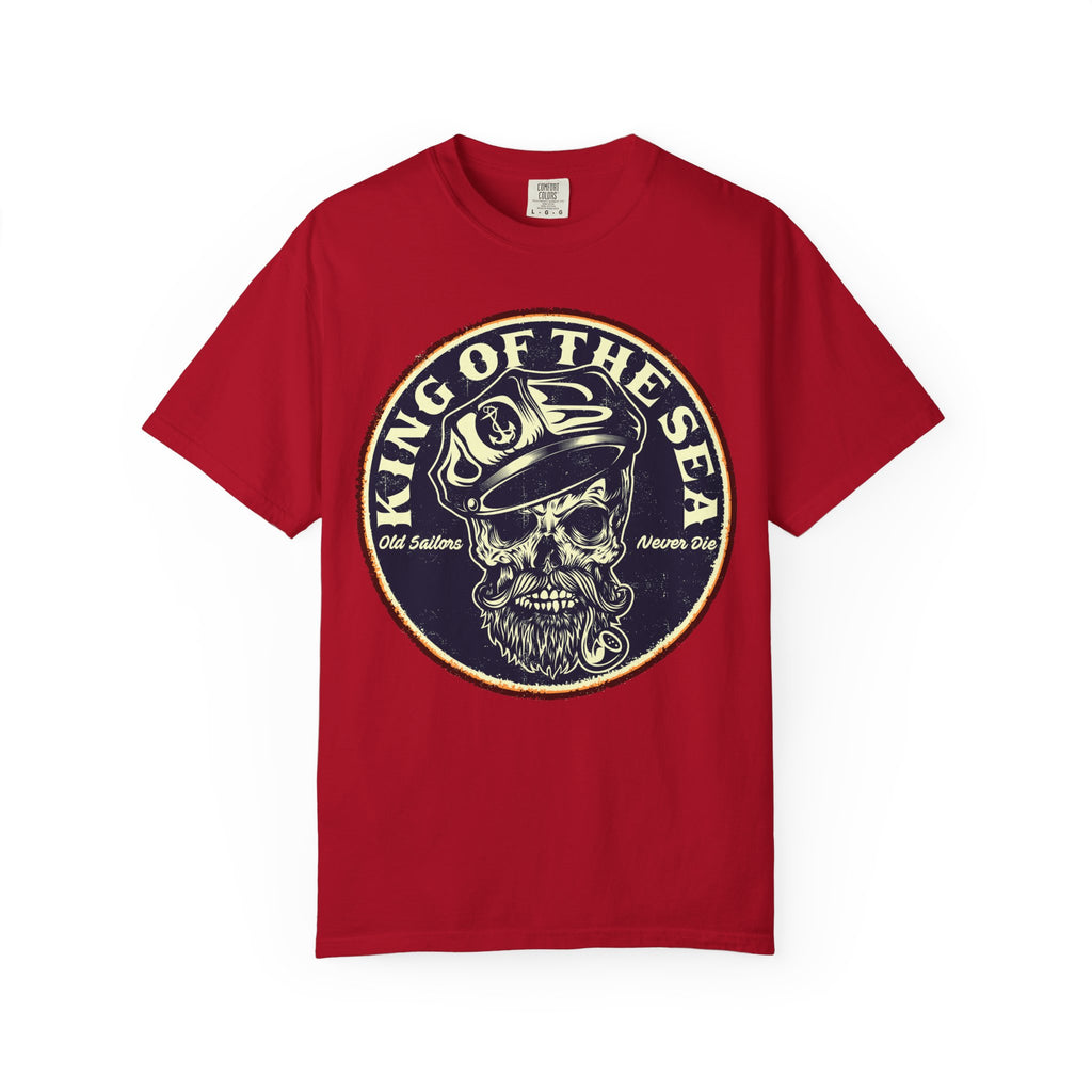 King of the Sea Skull T-Shirt — Vintage Nautical Pirate Tee