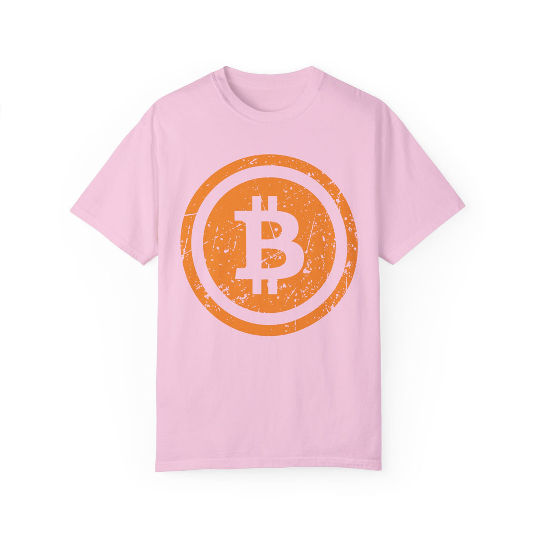 BraggerSwine Unisex Garment-Dyed T-Shirt - Vintage Bitcoin