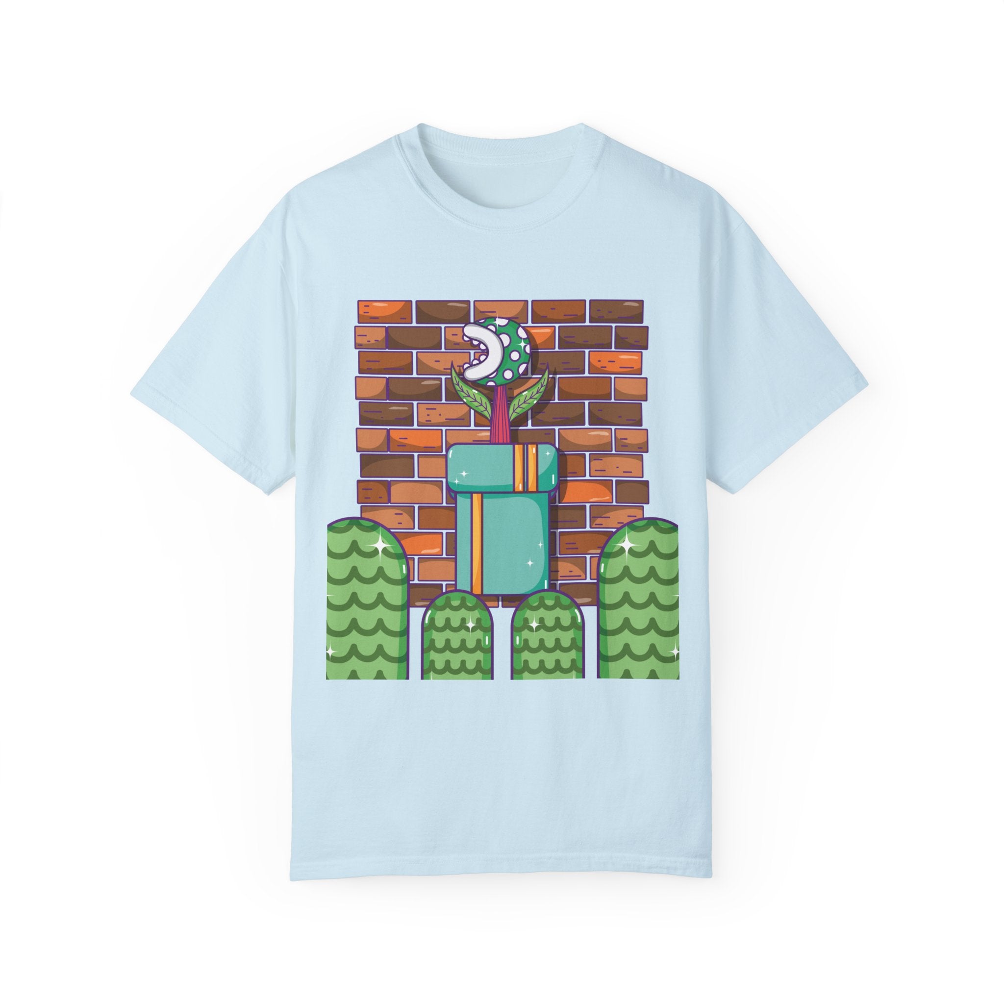 BraggerSwine Unisex Garment-Dyed T-Shirt - Video Game World