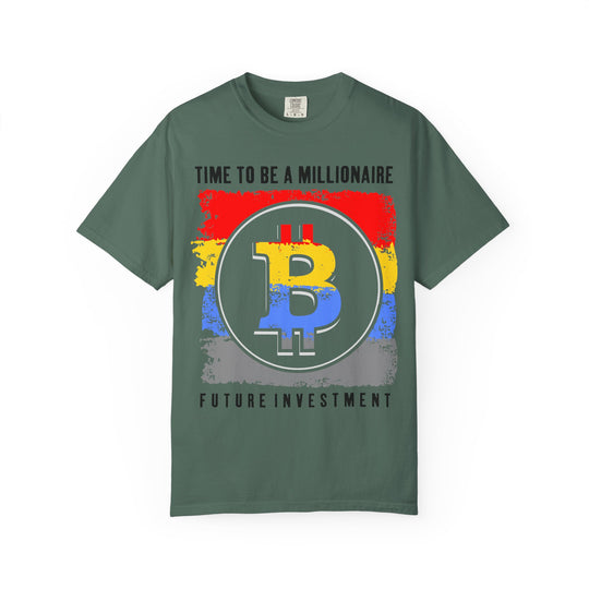 Bitcoin Millionaire T-Shirt — "Time to Be a Millionaire | Future Investment" Crypto Tee