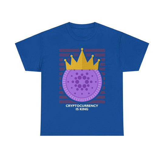 Cryptocurrency is King Unisex Heavy Cotton Tee