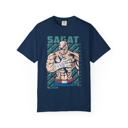 Boxer Graphic T-Shirt — 'SAFAT' Muscular Fighter Illustration