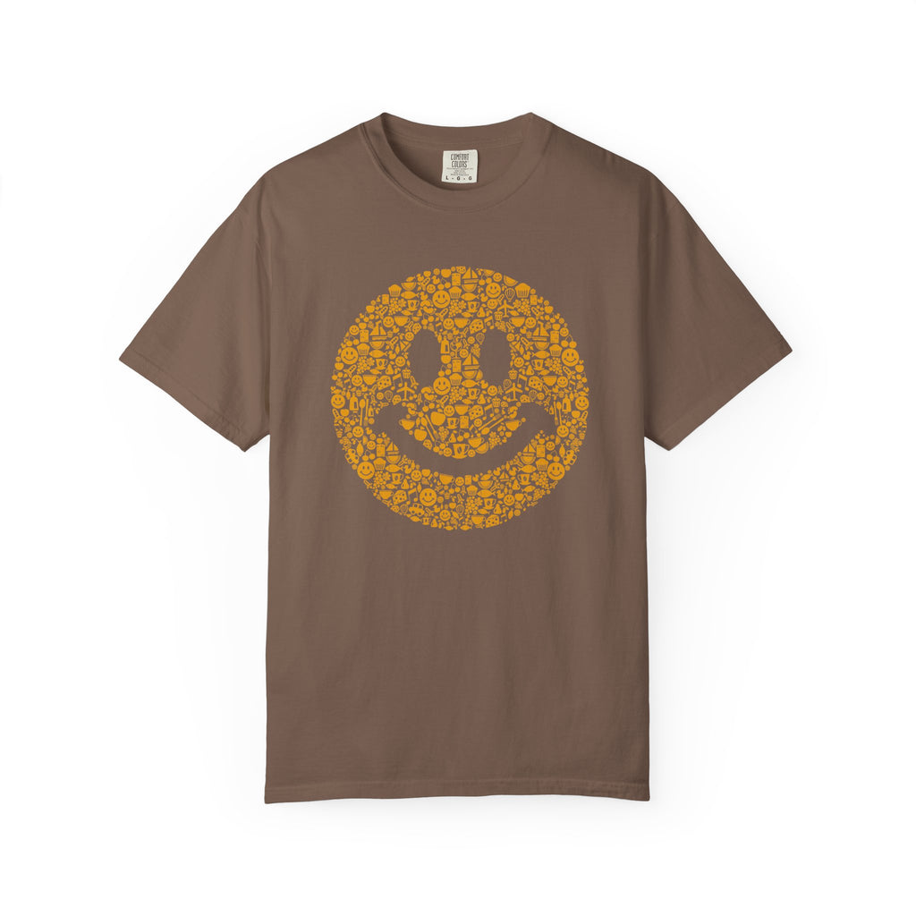 Smiley Face Floral — Retro Happy Flower Power Tee
