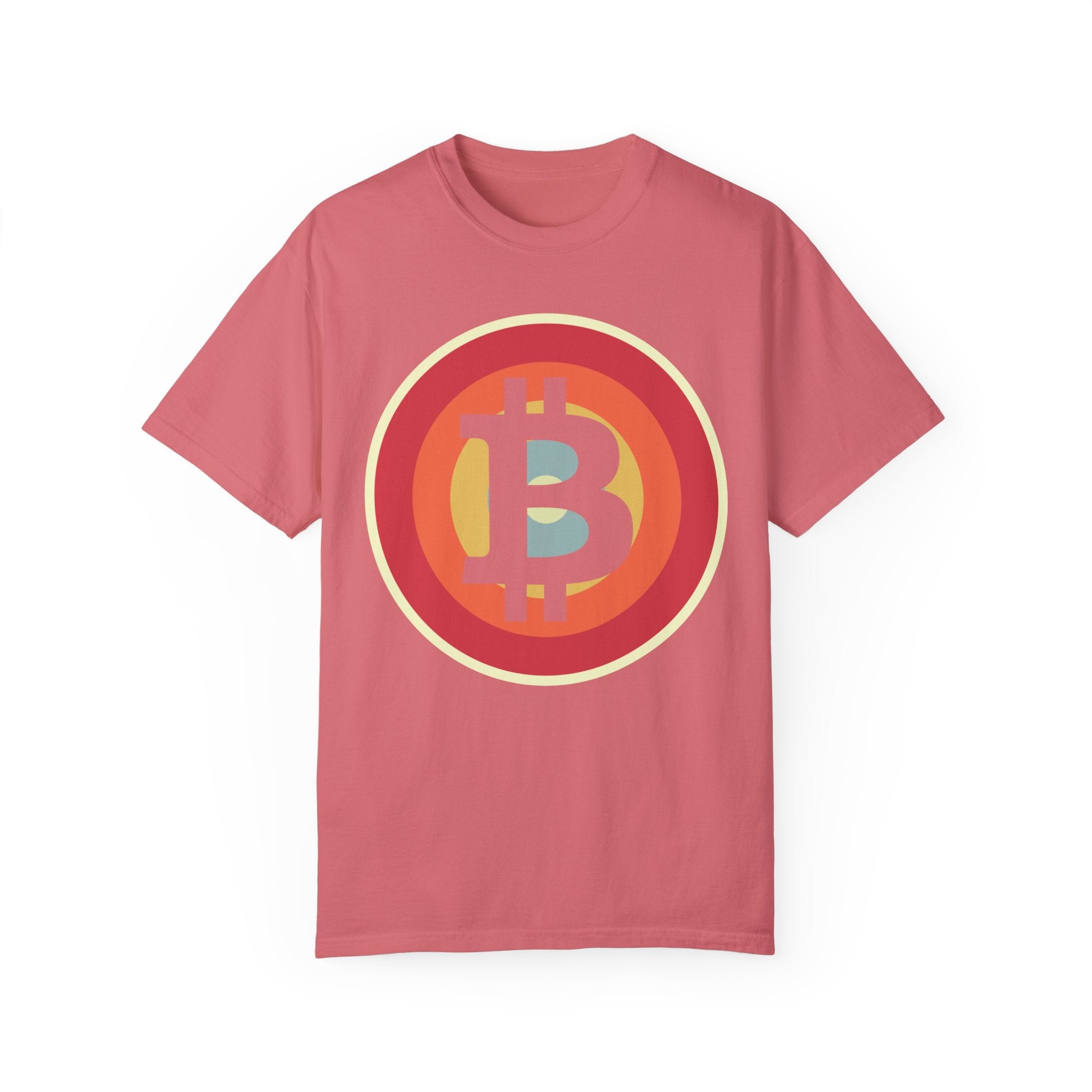 BraggerSwine Unisex Garment-Dyed T-Shirt - Bitcoin Retro