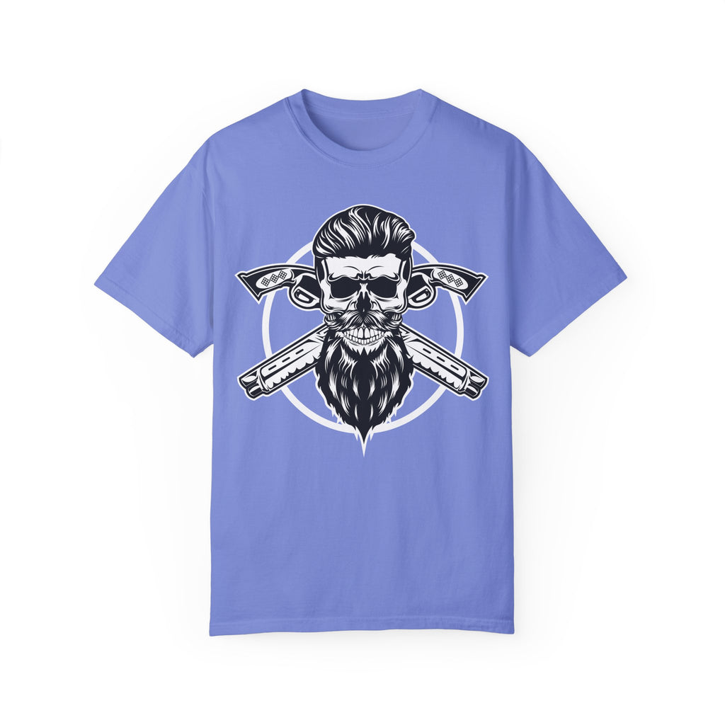 BraggerSwine Unisex Garment-Dyed T-Shirt - Skull Pistols