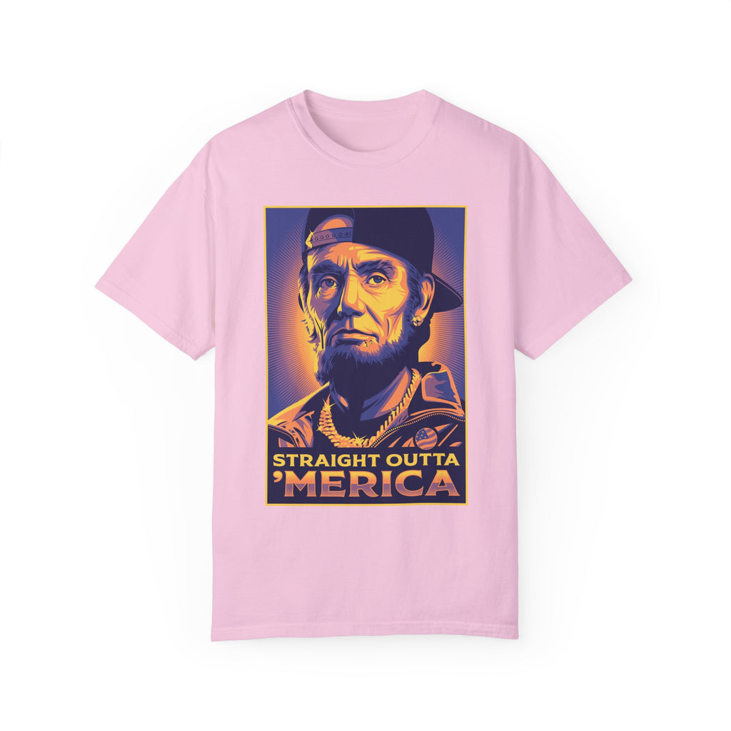 BraggerSwine Unisex Garment-Dyed T-Shirt - Straight Outta 'Merica