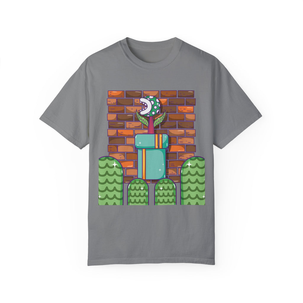 BraggerSwine Unisex Garment-Dyed T-Shirt - Video Game World