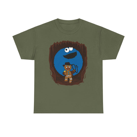 Indiana Jones Cookie Unisex Heavy Cotton Tee