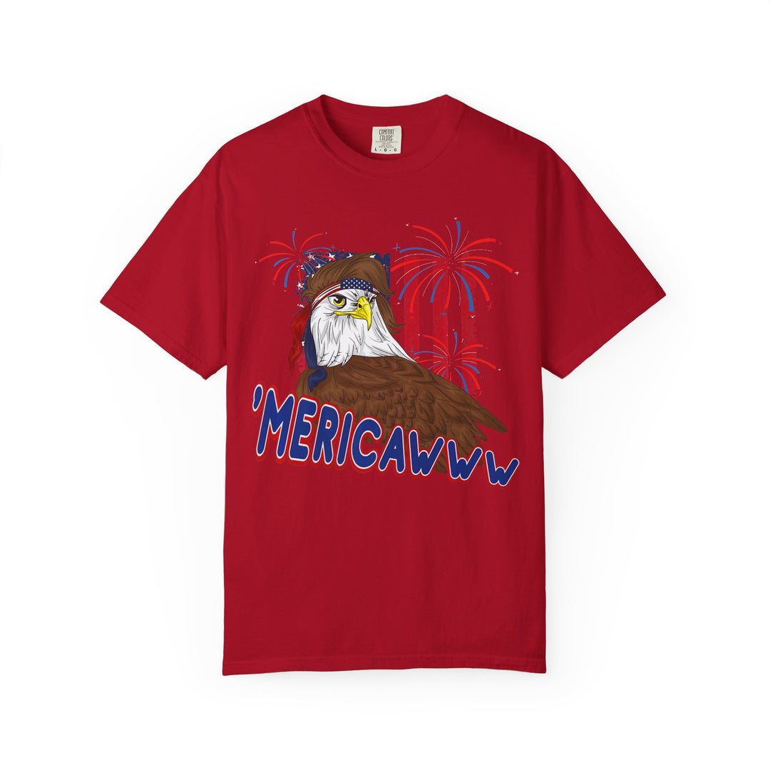 'Mericawww Eagle T-Shirt — Patriotic Bald Eagle Graphic Tee