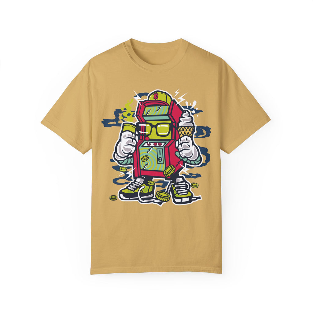 BraggerSwine Unisex Garment-Dyed T-Shirt - Video Game Machine