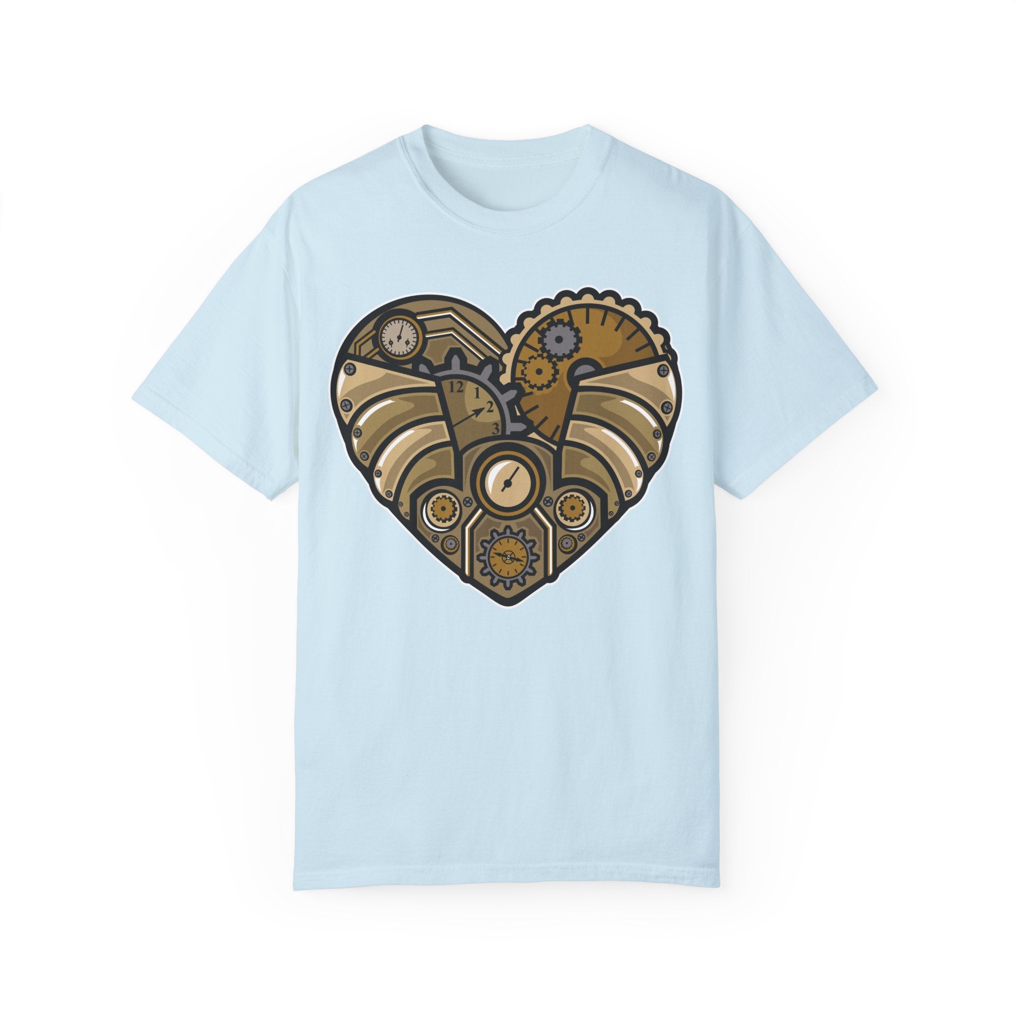 BraggerSwine Unisex Garment-Dyed T-Shirt - Steam Punk Heart