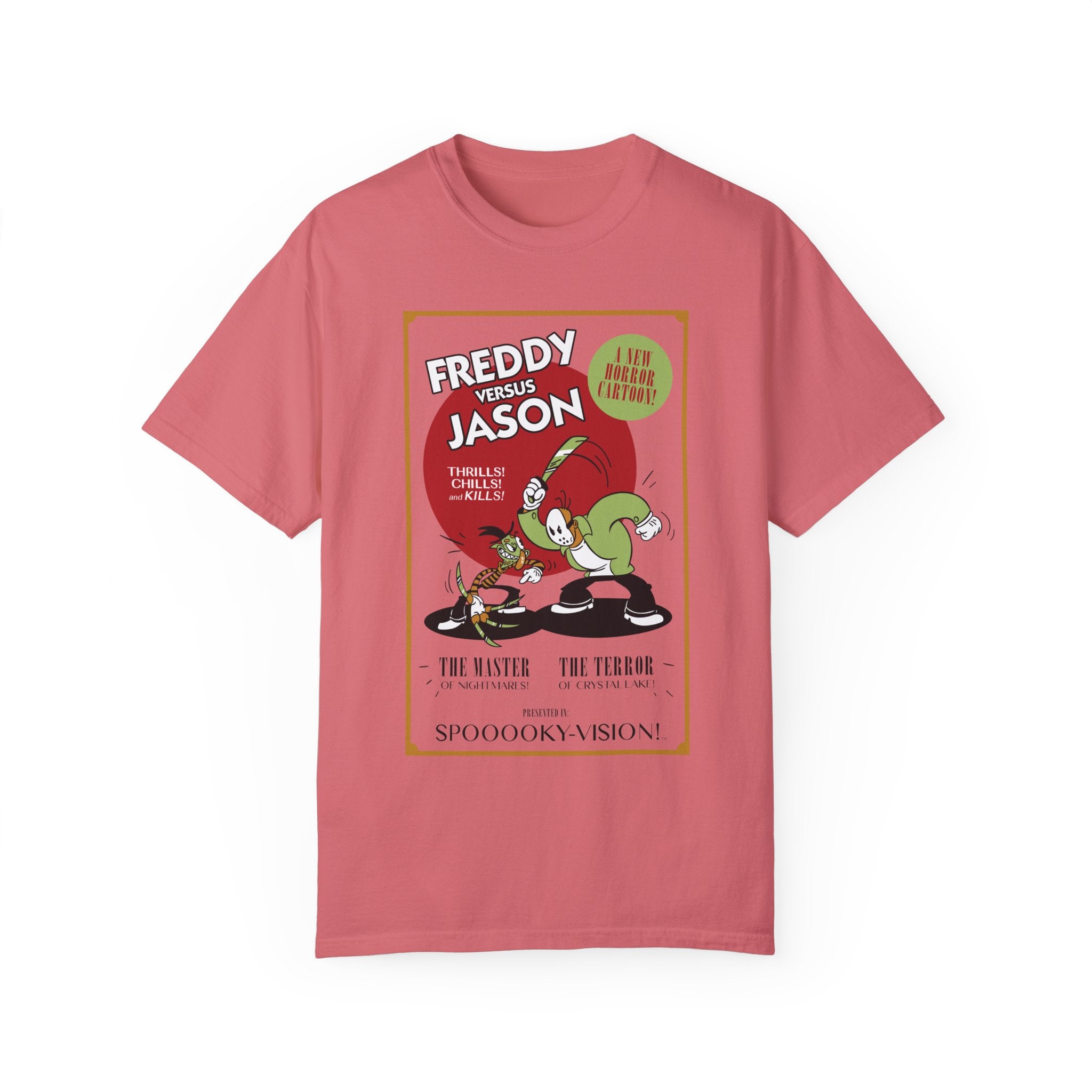 BraggerSwine Unisex Garment-Dyed T-Shirt - Freddy VS Jason