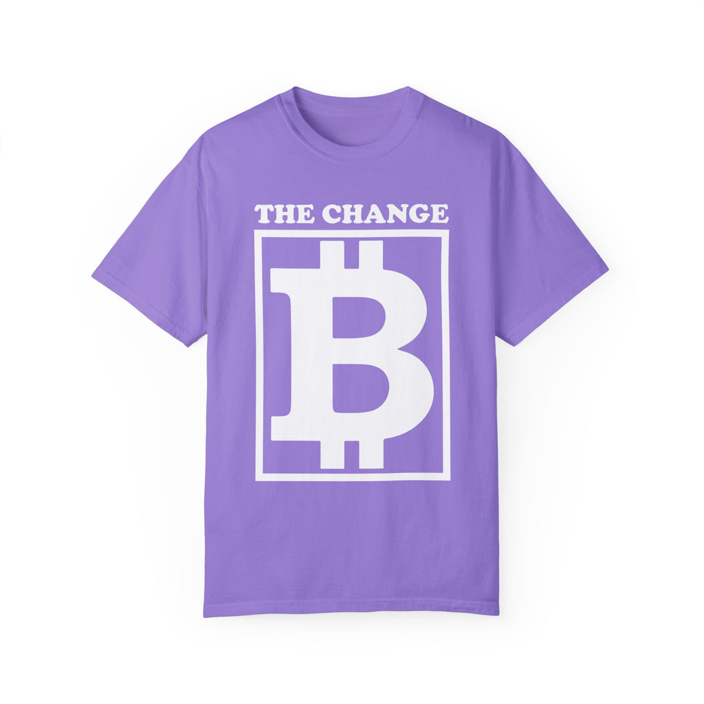BraggerSwine Unisex Garment-Dyed T-Shirt - The Change Bitcoin