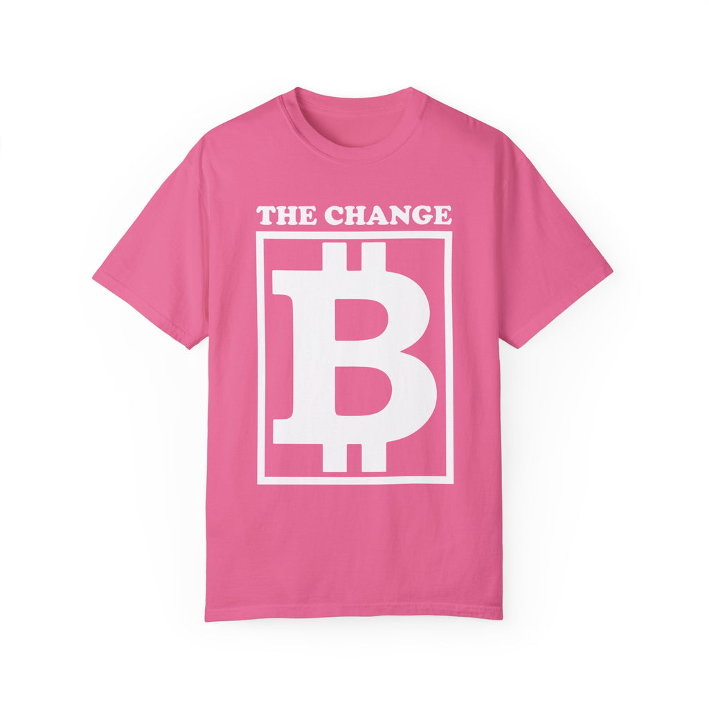 BraggerSwine Unisex Garment-Dyed T-Shirt - The Change Bitcoin