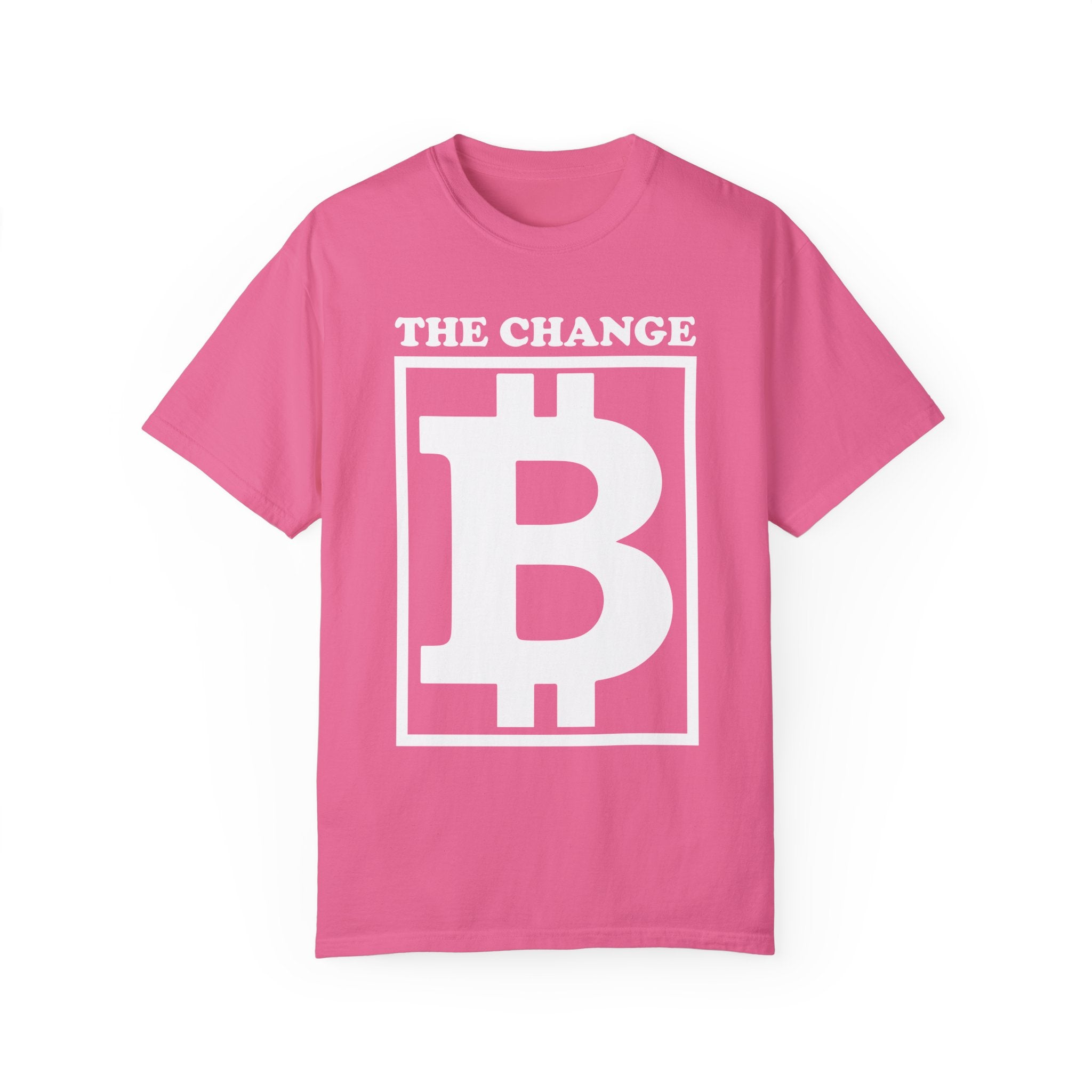 BraggerSwine Unisex Garment-Dyed T-Shirt - The Change Bitcoin