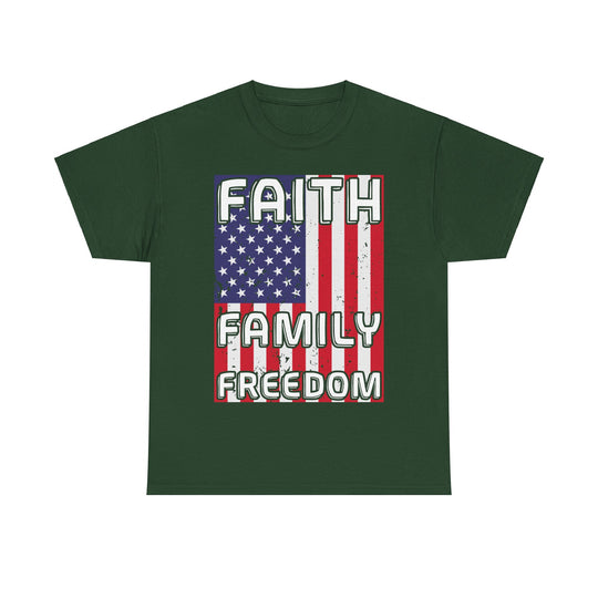 Faith Family Freedom Unisex Heavy Cotton Tee