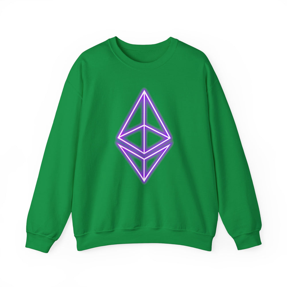 Neon Ethereum Unisex Heavy Blend™ Crewneck Sweatshirt