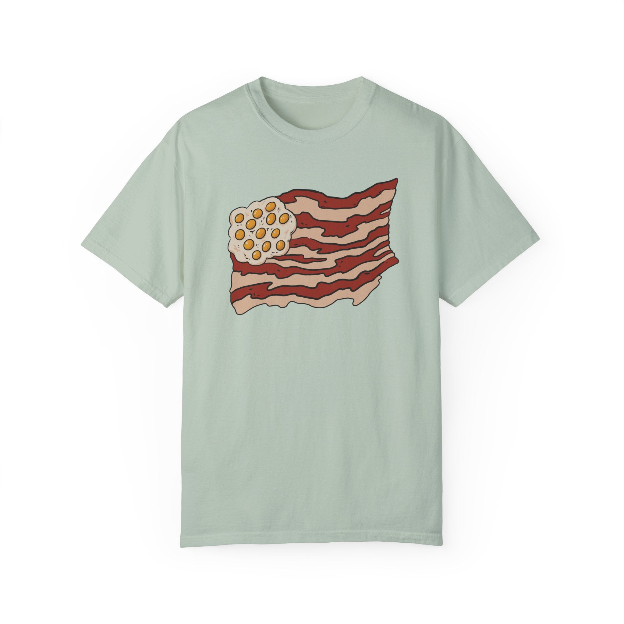 BraggerSwine Unisex Garment-Dyed T-Shirt - Bacon USA Flag