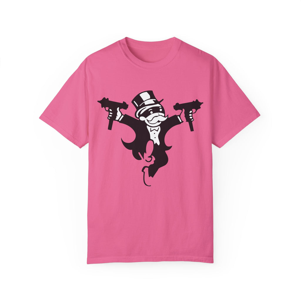 BraggerSwine Unisex Garment-Dyed T-Shirt - Monopoly Gangster