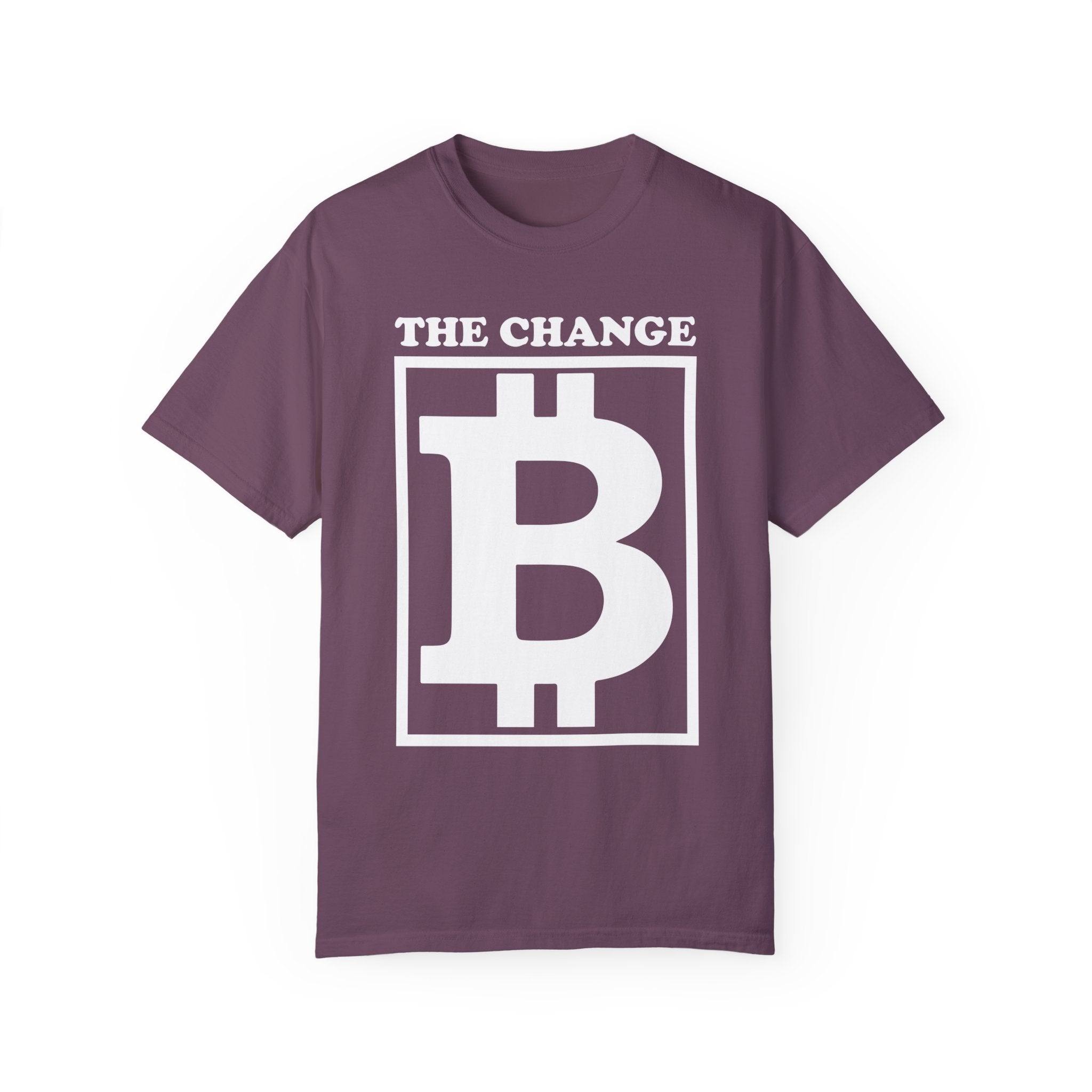 BraggerSwine Unisex Garment-Dyed T-Shirt - The Change Bitcoin