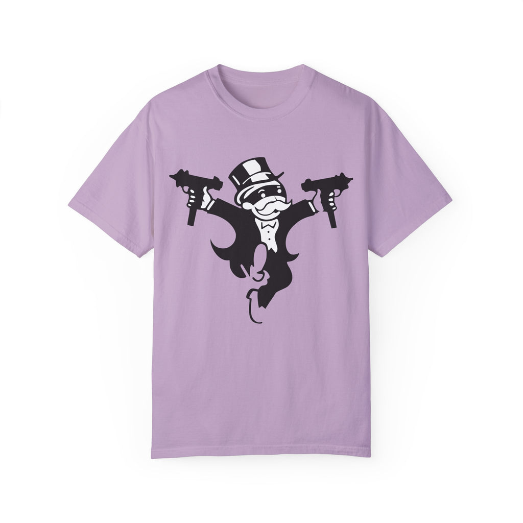 BraggerSwine Unisex Garment-Dyed T-Shirt - Monopoly Gangster