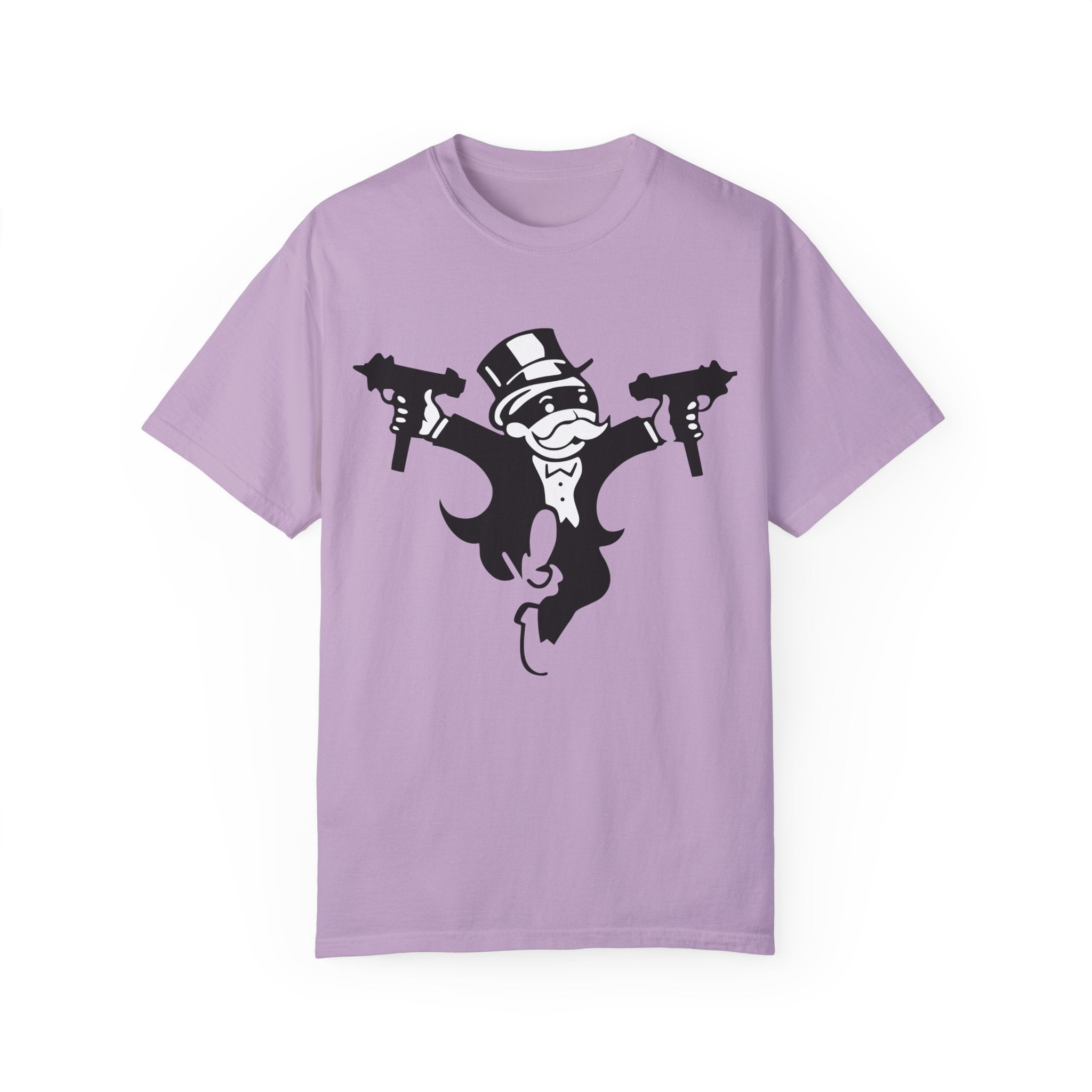 BraggerSwine Unisex Garment-Dyed T-Shirt - Monopoly Gangster