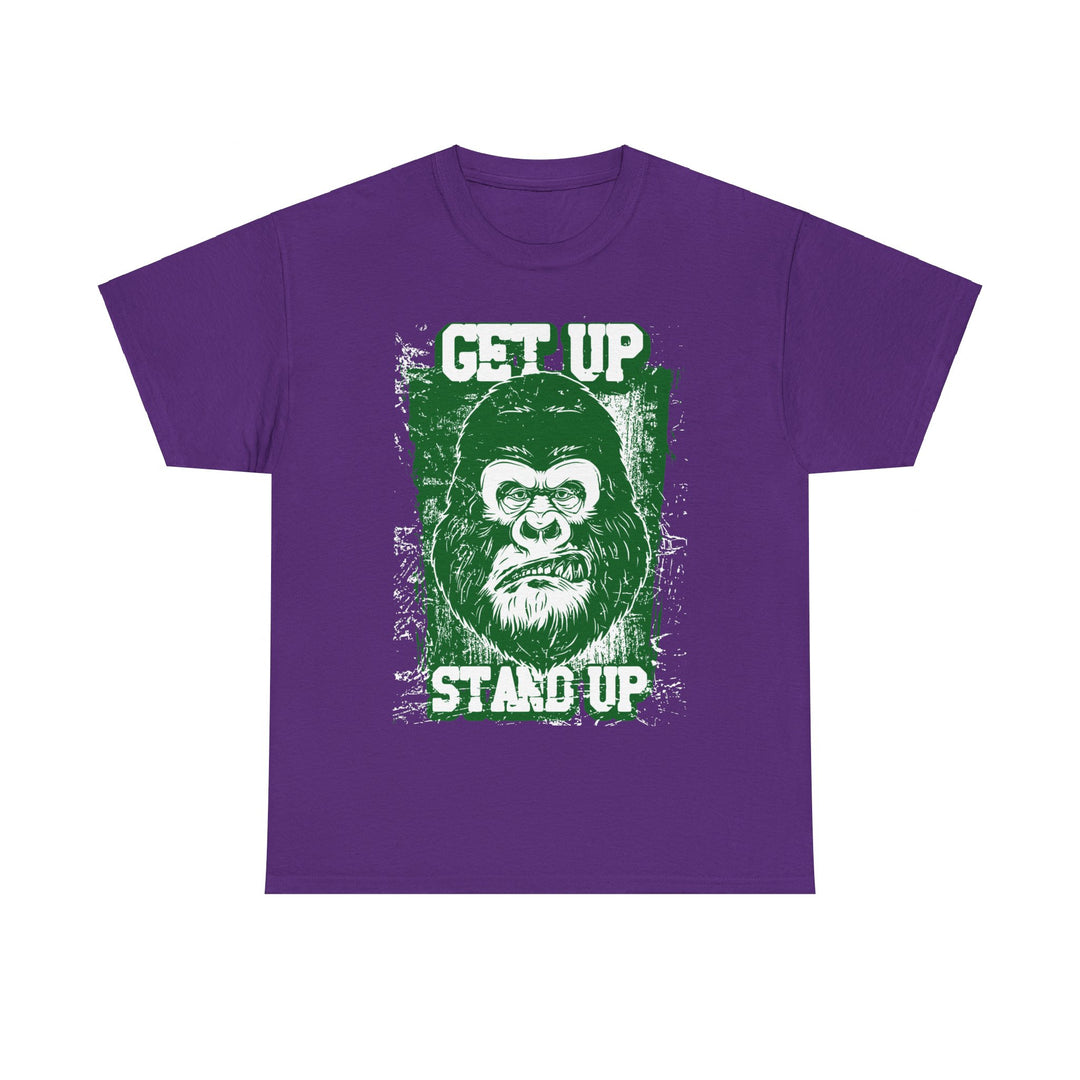 Get Up Stand Up Gorilla Unisex Heavy Cotton Tee