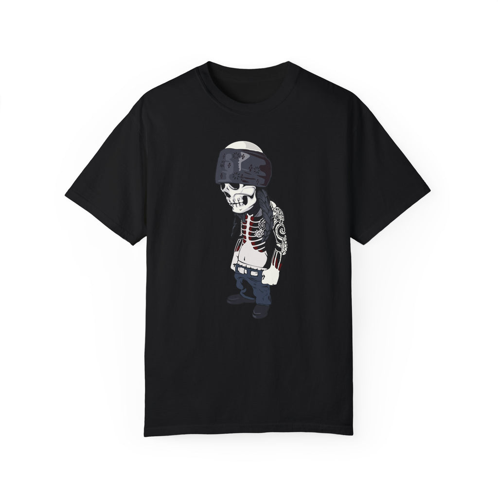 BraggerSwine Unisex Garment-Dyed T-Shirt - Skull Cholo