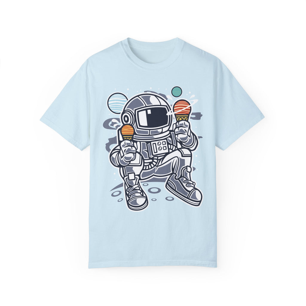 BraggerSwine Unisex Garment-Dyed T-Shirt -Astronaut Ice Cream