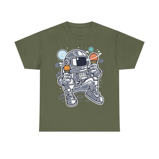 Astronaut Ice Cream Unisex Heavy Cotton Tee