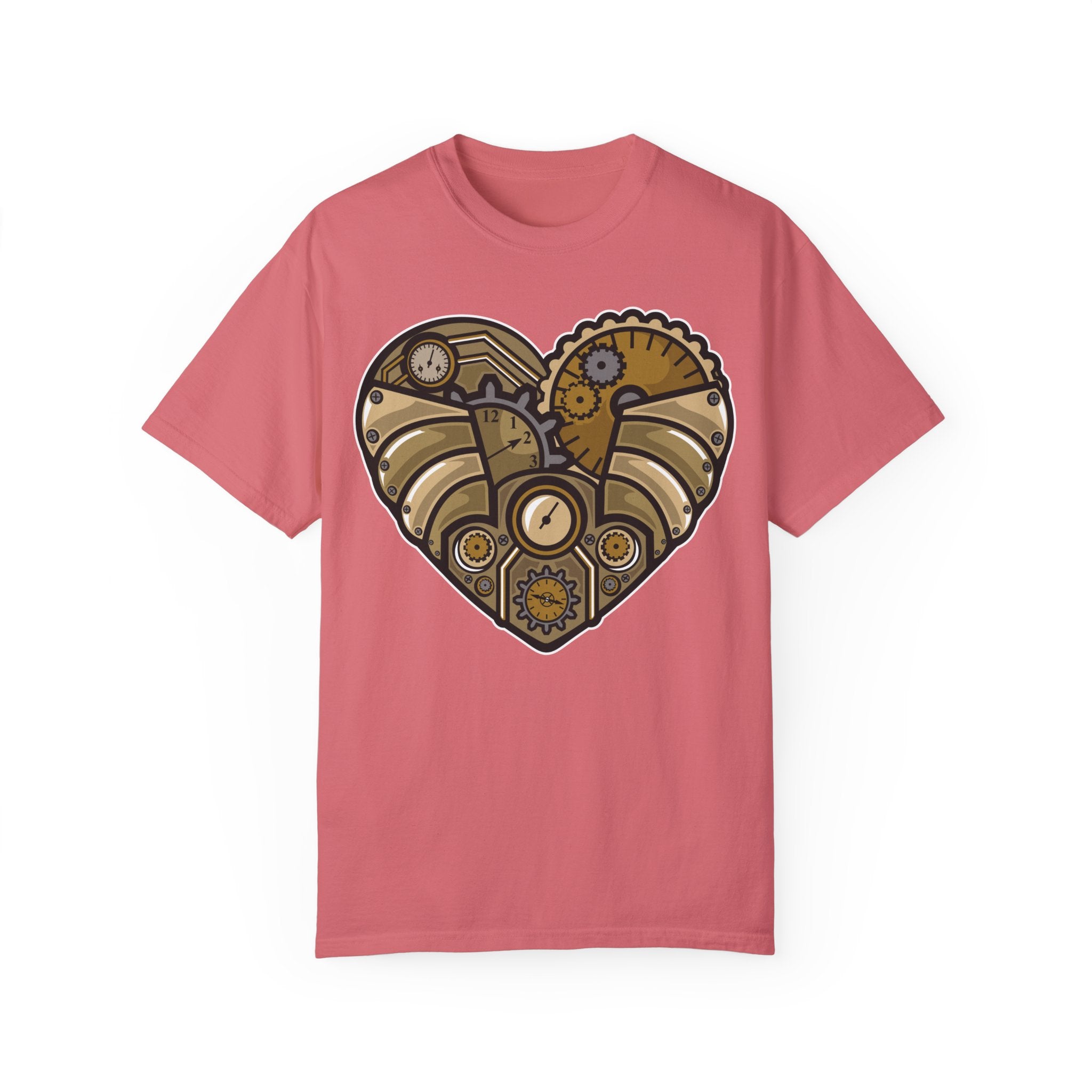 BraggerSwine Unisex Garment-Dyed T-Shirt - Steam Punk Heart