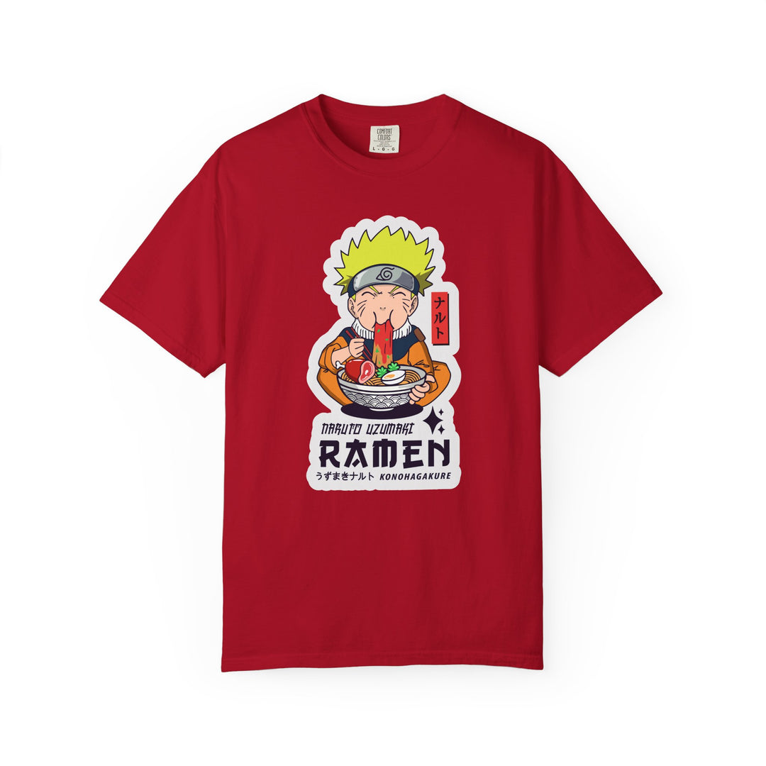 Ramen Lover Graphic T-Shirt — Cute Anime Chef Eating Ramen