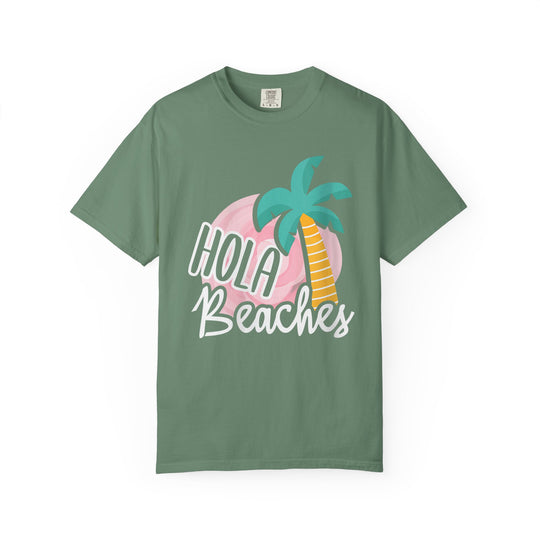 Hola Beaches T-Shirt – Retro Palm Beach Tee