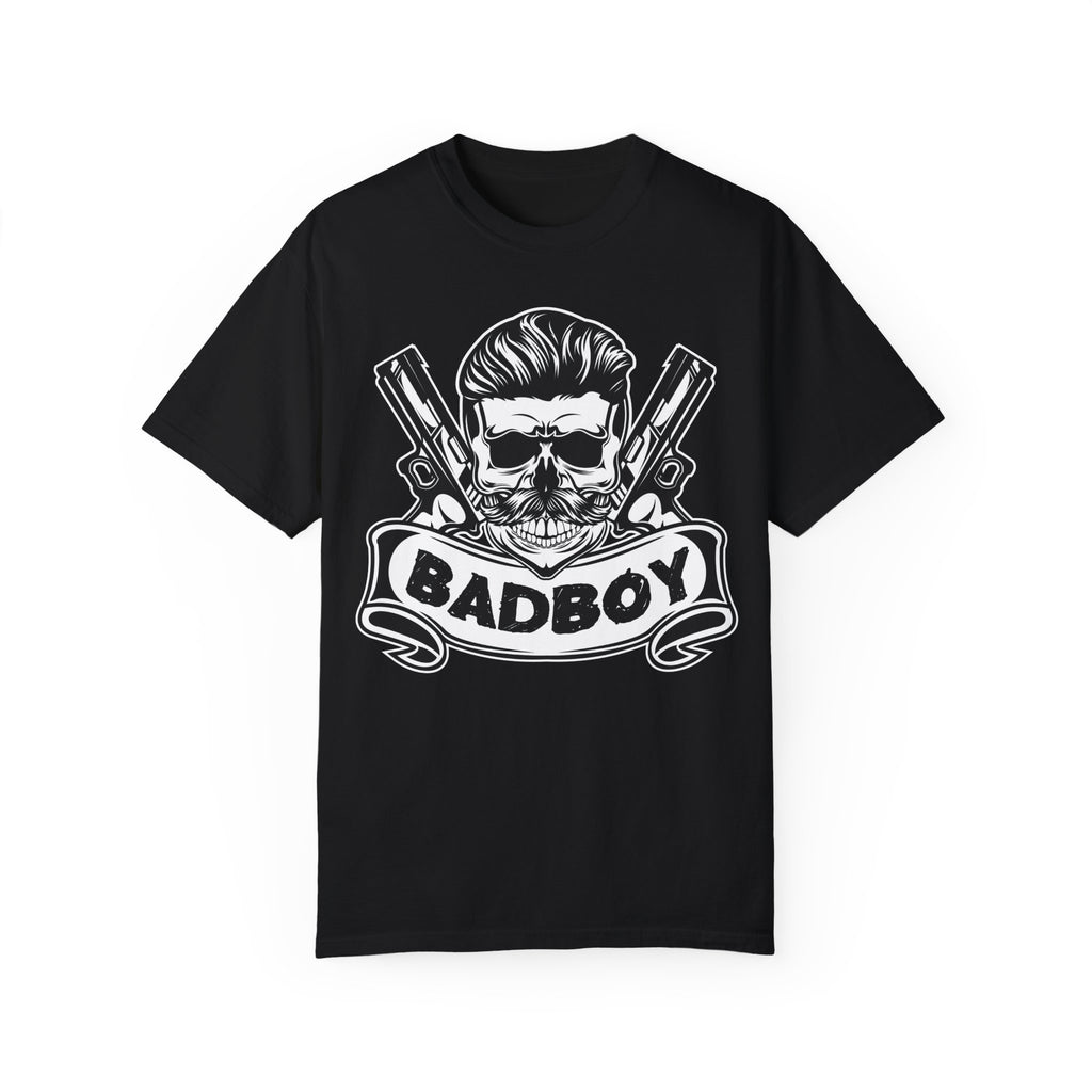 BraggerSwine Unisex Garment-Dyed T-Shirt - Bad Boy Skull