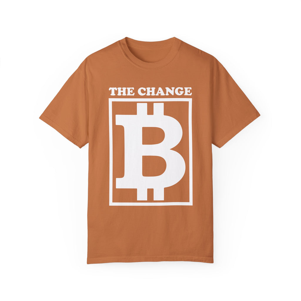 BraggerSwine Unisex Garment-Dyed T-Shirt - The Change Bitcoin
