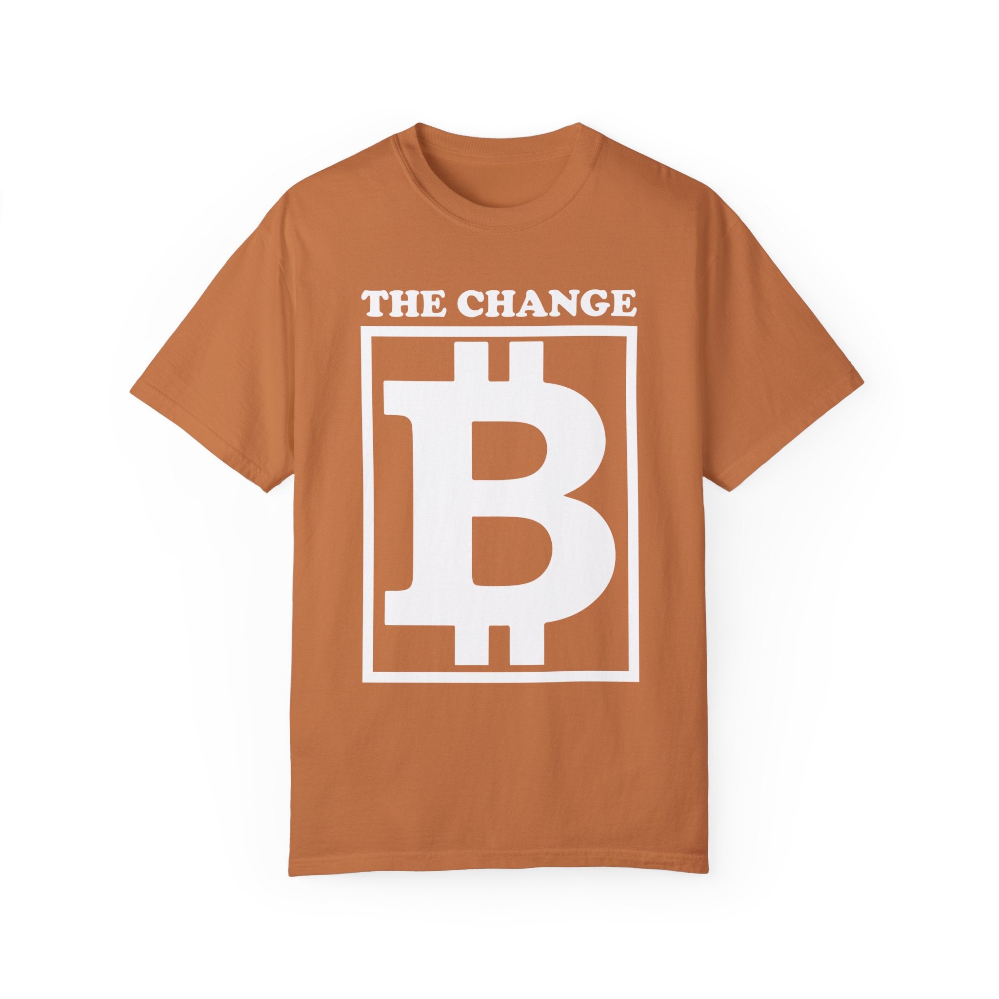 BraggerSwine Unisex Garment-Dyed T-Shirt - The Change Bitcoin