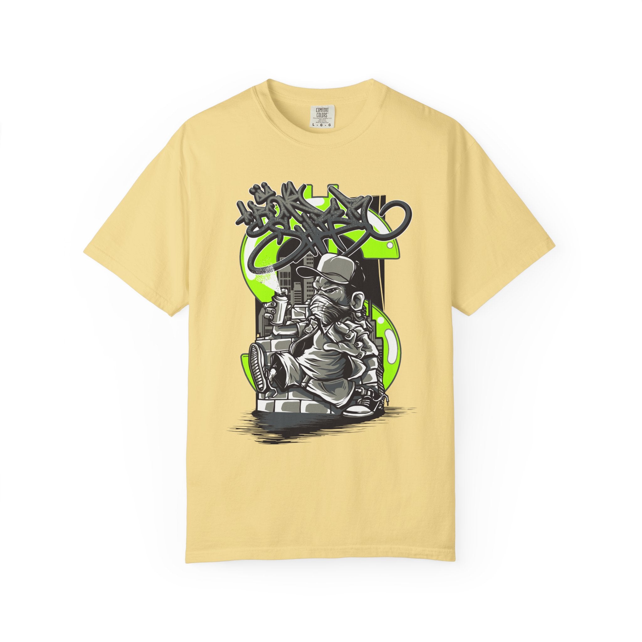 Graffiti DJ T-Shirt – Urban Streetwear Tee with Turntable Artist Graphic