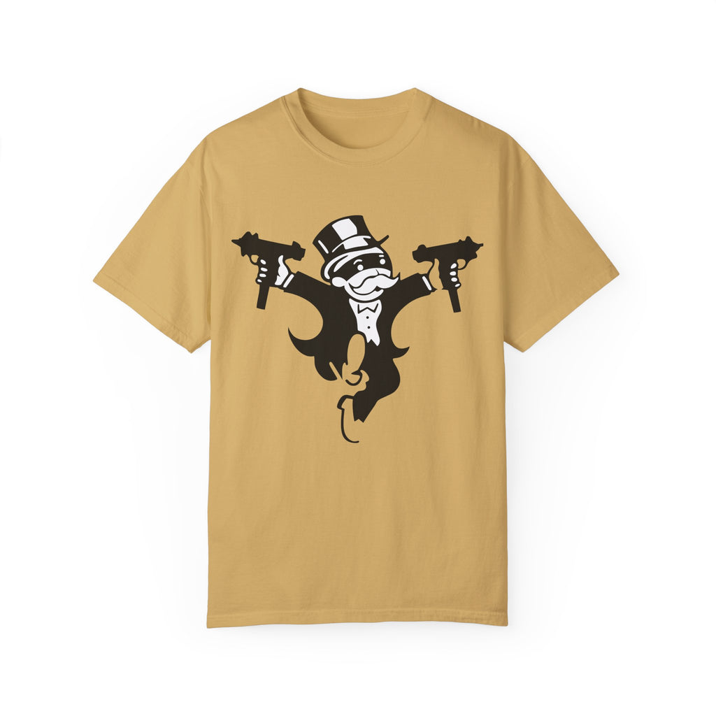BraggerSwine Unisex Garment-Dyed T-Shirt - Monopoly Gangster