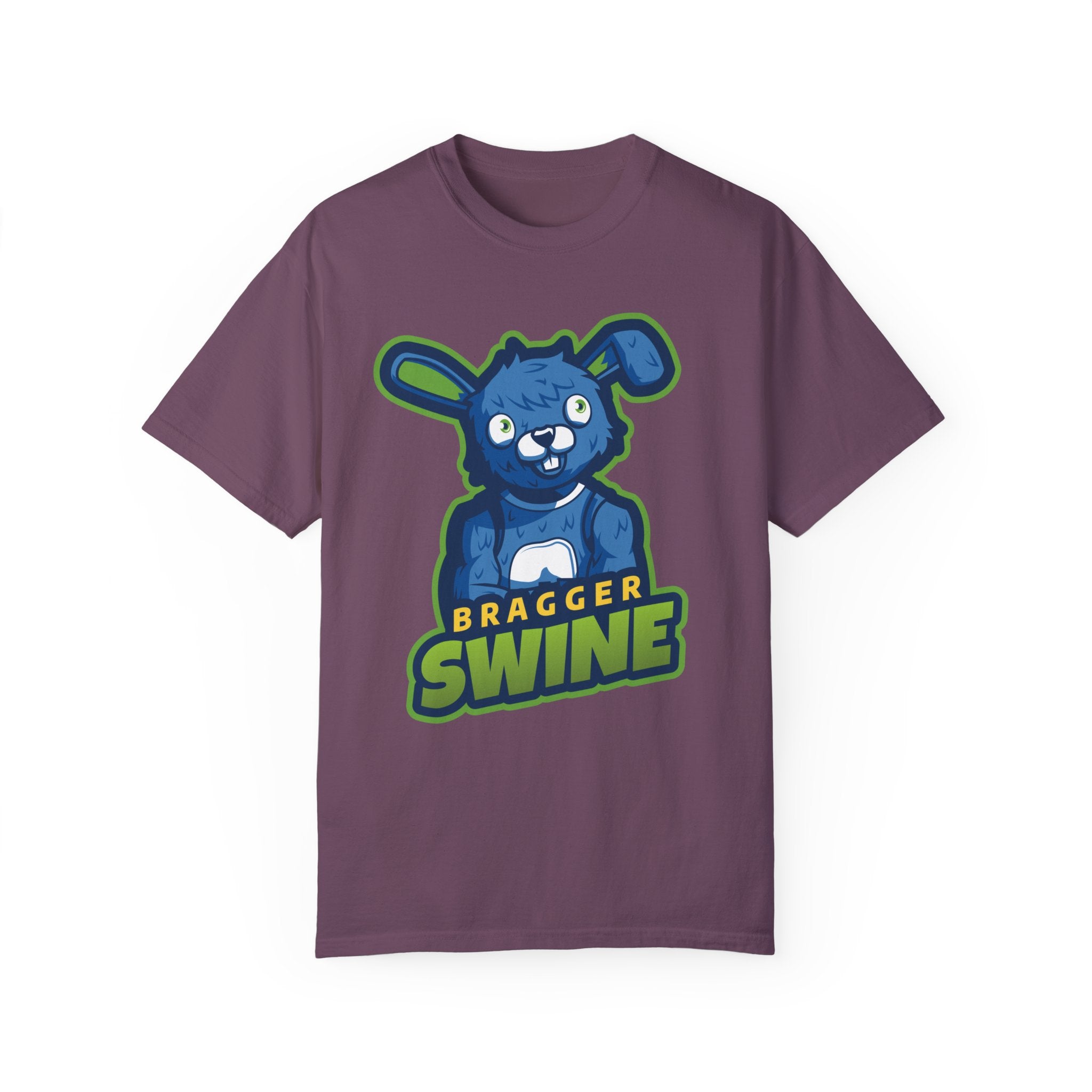 BraggerSwine Unisex Garment-Dyed T-Shirt - Bunny
