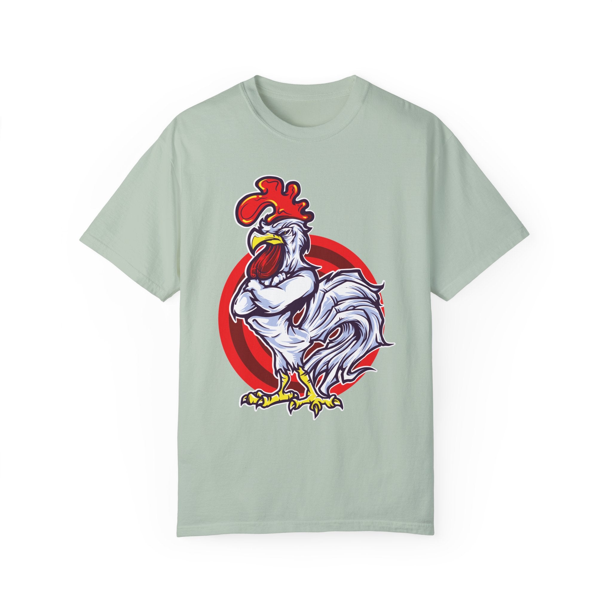 BraggerSwine Unisex Garment-Dyed T-Shirt - Big "Cock" Rooster
