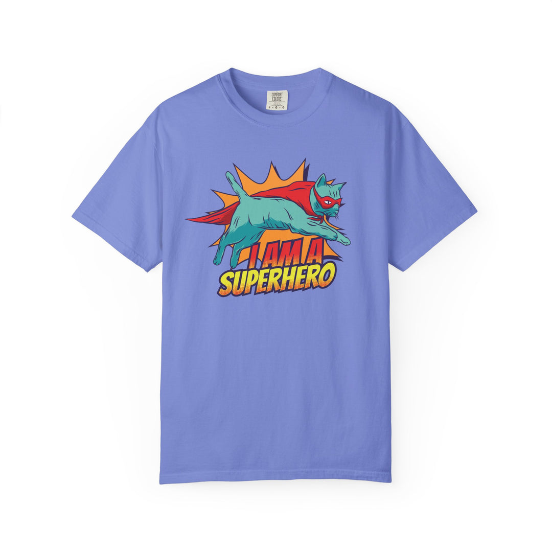 I Am a Superhero Cat T-Shirt — Retro Cat Graphic Tee