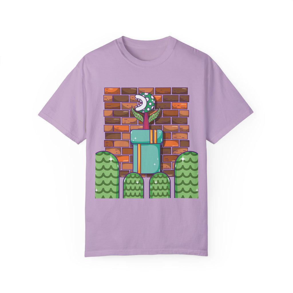 BraggerSwine Unisex Garment-Dyed T-Shirt - Video Game World