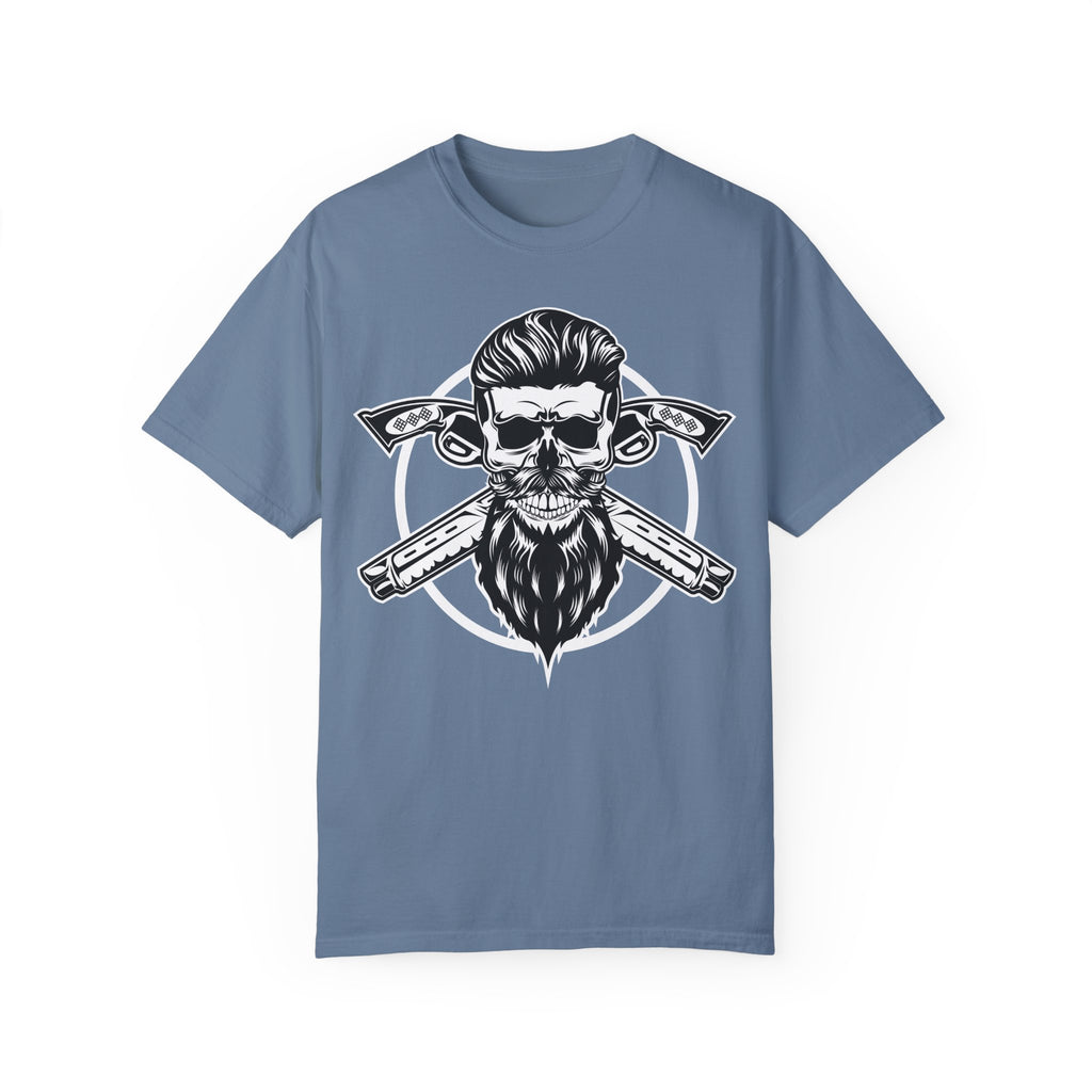 BraggerSwine Unisex Garment-Dyed T-Shirt - Skull Pistols