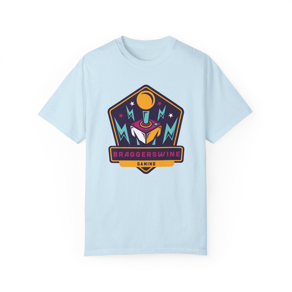 BraggerSwine Unisex Garment-Dyed T-Shirt - BraggerSwine Retro Joystick