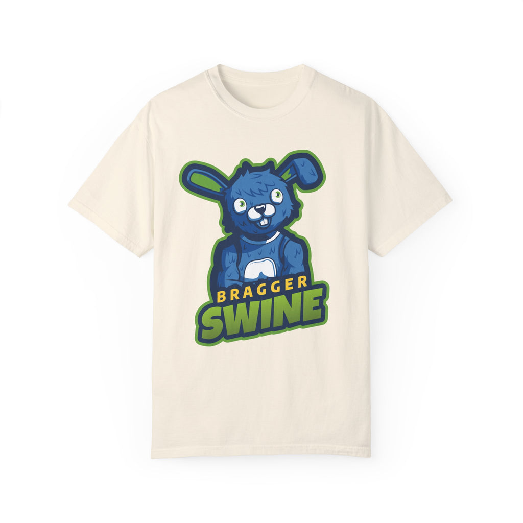 BraggerSwine Unisex Garment-Dyed T-Shirt - Bunny