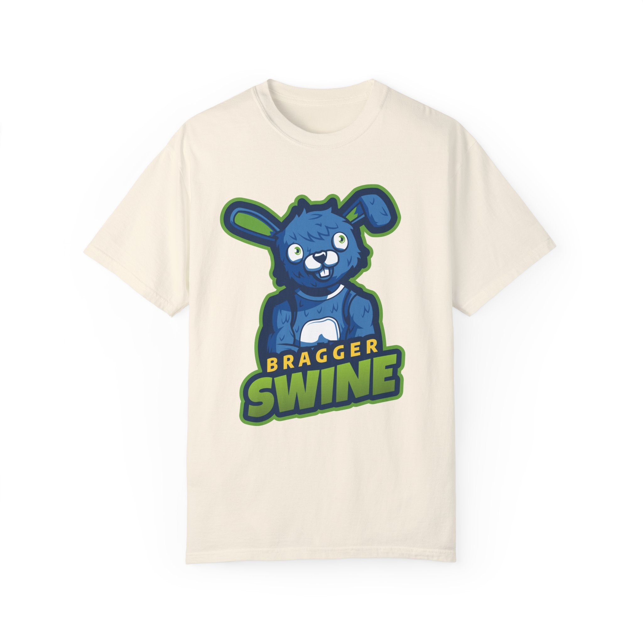 BraggerSwine Unisex Garment-Dyed T-Shirt - Bunny